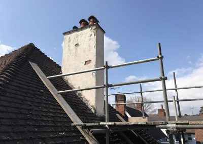 Chimney in poor repair - removal by Woking Surrey Roofers