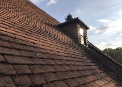 Moss removed from Woking Surrey roof by DLE Roofing
